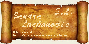 Sandra Lackanović vizit kartica